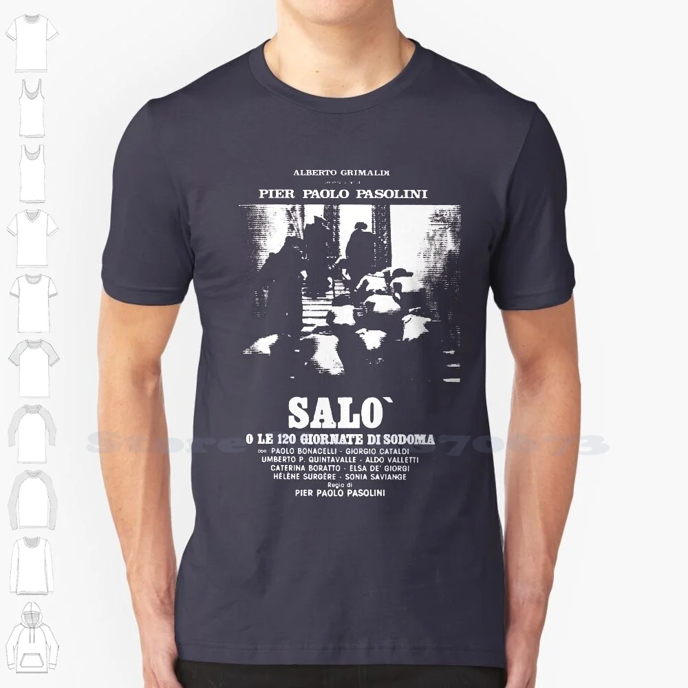 Salzo Cool Design Trendy T-shirt, Salo Sal Vulcano ou Os 120 Dias De Sodoma Film, Piaggio Pasolini 1975, Terror Marquis De