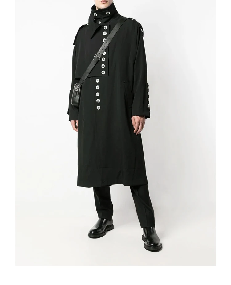 

S-7XL!!Autumn winter new male loose windbreaker youth joker fashion long coat casual coat jacket