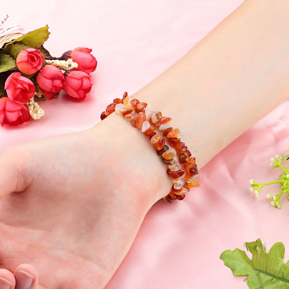 Beads Stone Bracelet for Xiaomi Mi Band 8 5 6 7 4 Handmade Natural Jewelry Wristband Elastic Woman Strap Miband Mi Band 8 Girls