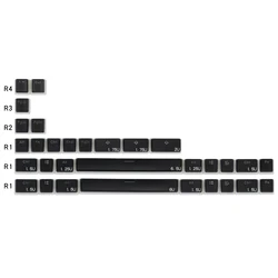 Pudding PBT Doubleshot Backlight Keycap black For Corsair STRAFE K65 K70 Logitech G710+ Razer BlackWidow Ultimate BlackWid