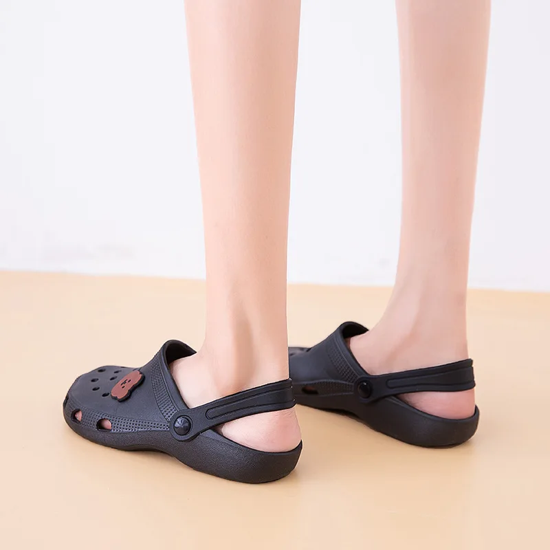 36-41 Womens Mules & Clogs Summer Female Sandals Slip-On Flat With Non-Slip Light Beach Slippers Ladies Garden Shoes Hy9