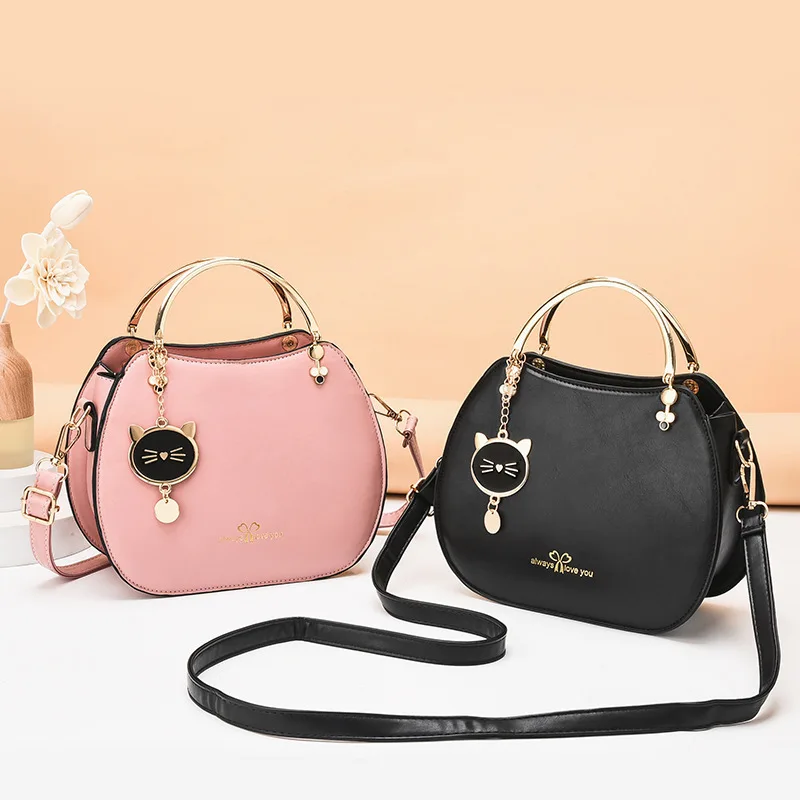 2022 NEW Cute Kitten Ladies Shoulder Bags Korean Girl Shell Small Bag Women\'s Messenger Bags Female Handbag Sac A Main Femme