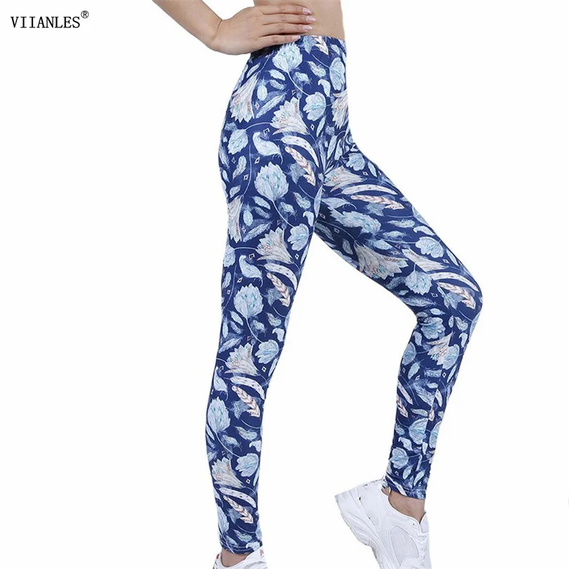 VIIANLES Mới Quần Legging Nữ Thun Cao Cấp Skinny Leggin Mùa Xuân Giảm Béo Giải Trí Chạy Quần Jegging Tập Gym Thể Thao Quần Tập Thể Dục