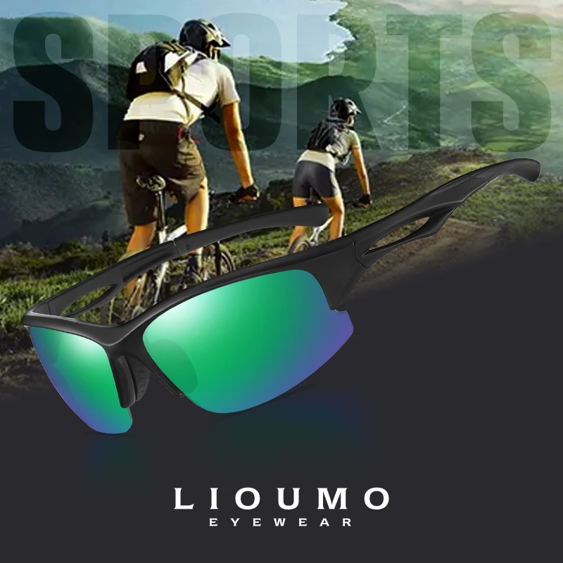 

LIOUMO Brand Sport Sunglasses For Men Polarized Glasses Photochromic Driving Goggles Trendy Shades Eyewear gafas de sol hombre