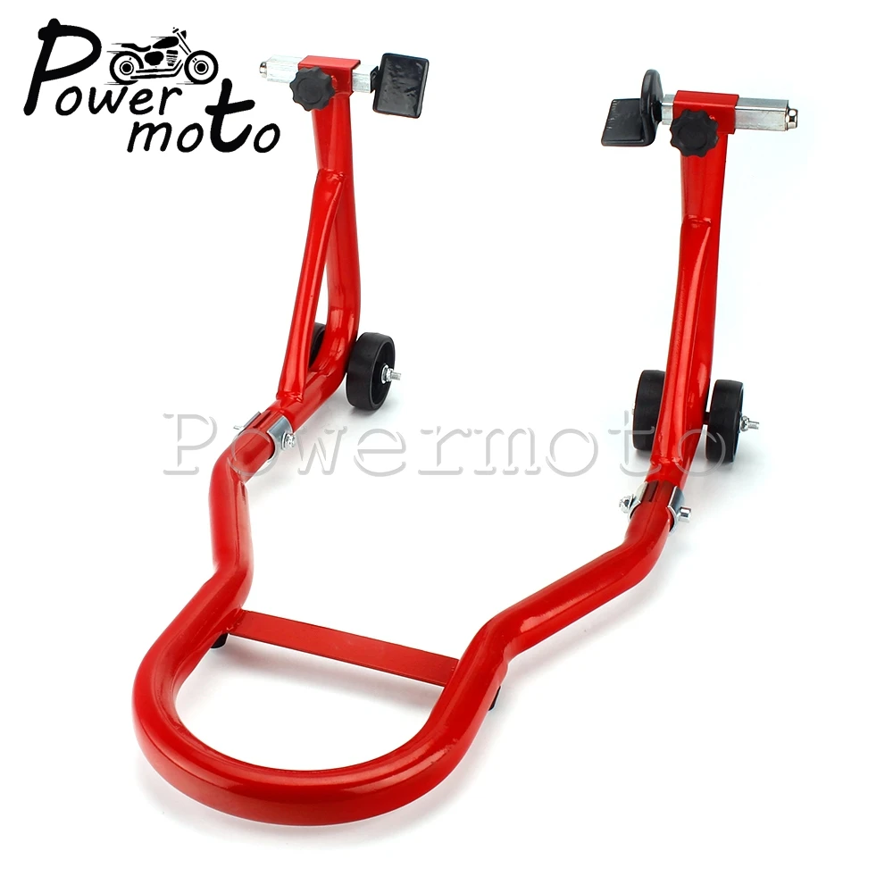 Soporte de elevación para reparación de ruedas traseras de motocicleta, elevador de brazo basculante de neumáticos de acero, soportes de moto para bicicletas deportivas, carreras de bicicletas de calle