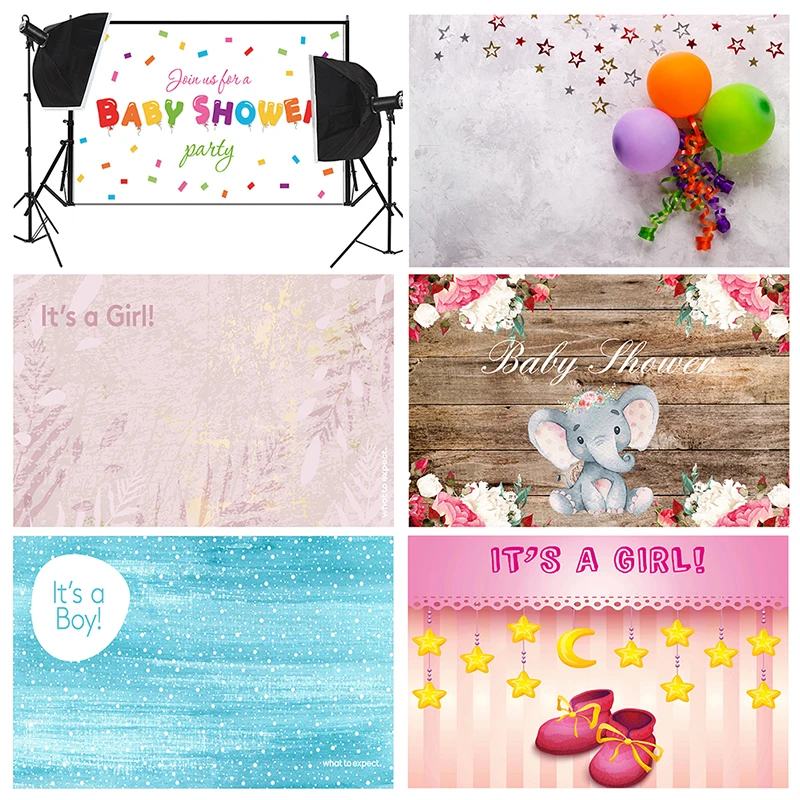 150/225cm  Baby Birthday Photography Background Star Balloon Cup Cake Poster Backgrounds for Photo Studio Shootings