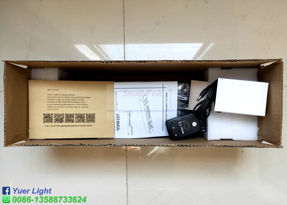 192 قناة عالمية DMX 512 وحدة تحكم إضاءة المسرح وحدة تحكم معدات DJ بواسطة DHL Fedex