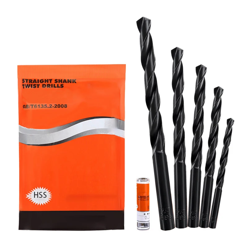 Q.Grt 10Pcs punta da trapano s HSS punta da trapano in acciaio ad alta velocità s Set di utensili a mano Set di utensili per legno/metallo taglierina per fori utensile elettrico punta elicoidale