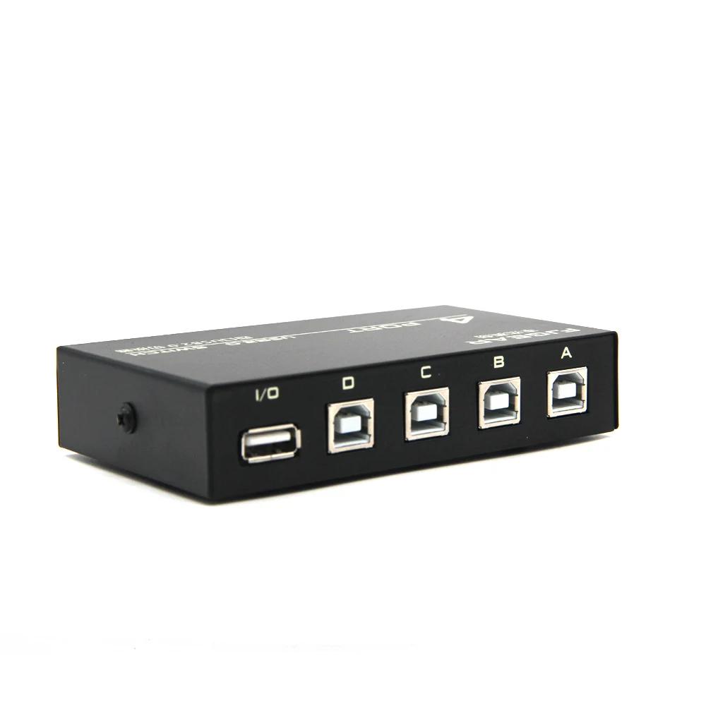 USB 2.0 4 Ports Share Switch Switcher Selector Box Hub Sharing Switch Adapter For PC Scanner Printer High Quality Accessory