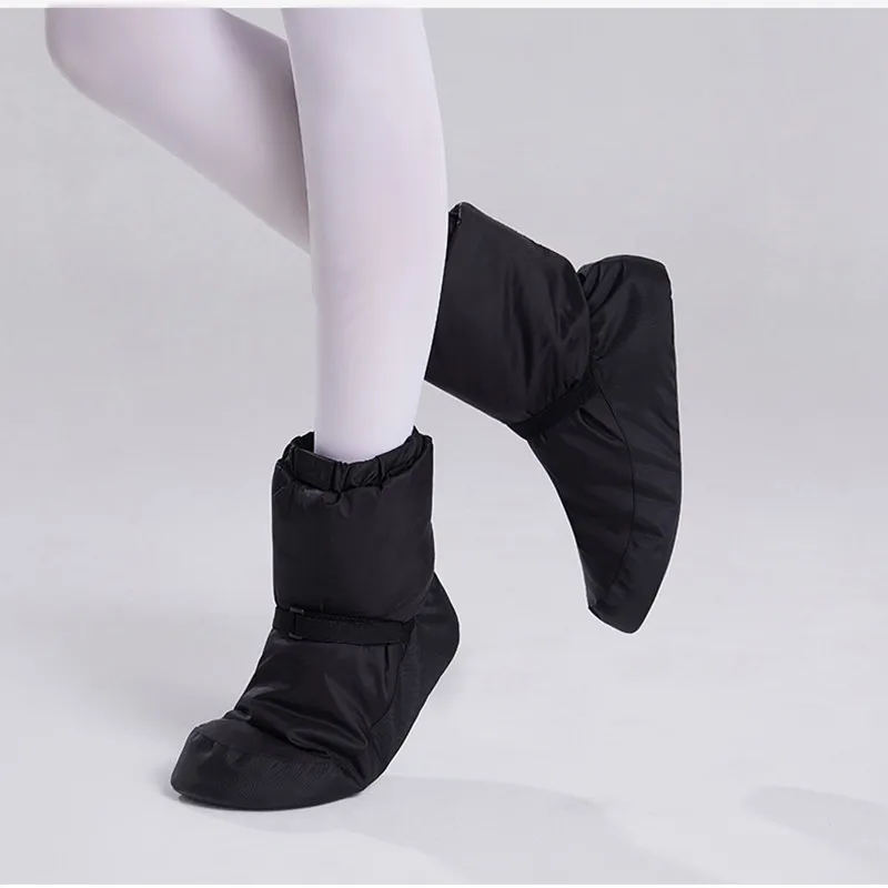 USHINE Winter Ballet National Dance Shoes Adults Modern Dance Boot Cotton Warm-up Exercise Warmer Ballerina Shoes