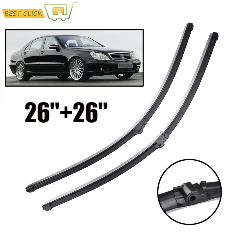 Misima Windshield Wiper Blades For Mercedes S-Class W220 S55 S63 S280 S320 S350 S400 S430 S500 S600 S55 Front Window 2000 - 2005