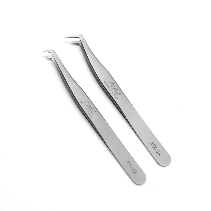 Funmix neue Wimpern verlängerung pinzette hochpräzise super feine Spitze anti statische Edelstahl esd Pinzette Make-up-Tool – Detail 1