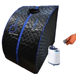 Sauna portátil de acero inoxidable para el hogar, caja de SPA de 2000W y 4,2 L para aliviar el insomnio, soporte de tubería