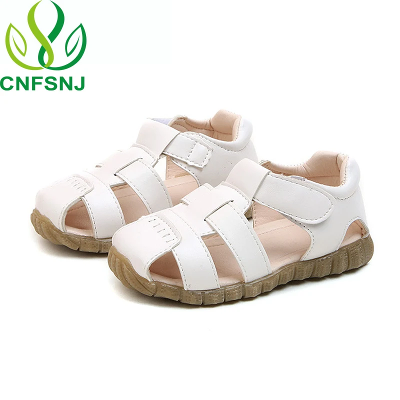 CNFSNJ new arrrive Summer Top Selling Boys Girls Sandals Shoes Soft Leather Flat With Kids Children Baby Toddler Sneakers 21-30