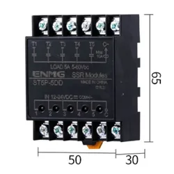 Light Isolated Solid State Relay SSR Module ST5P-5D-N ST5P-5DD ST5P-5DA-N Contactless Solid State Relay Module 8 Route 12V24V5A