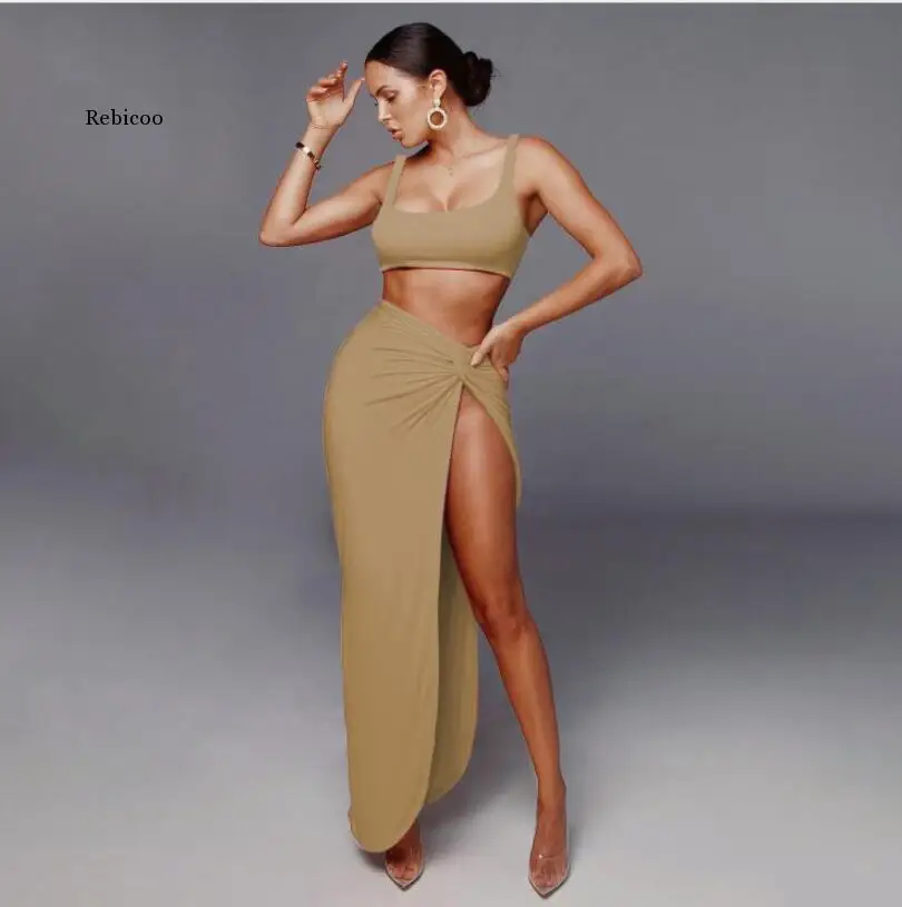 Fashion korean Bodycon Skirt Women Elegant High Waist Drawstring Jupe Femme Split Summer Pleated Ladies Skirts Purple Black