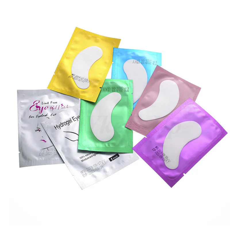 50pairs Collagen Eye Patches Grafted Eye Stickers Eyelash Under Eye Pads Eyelash Pads Paper Sticker Wraps Makeup Tools