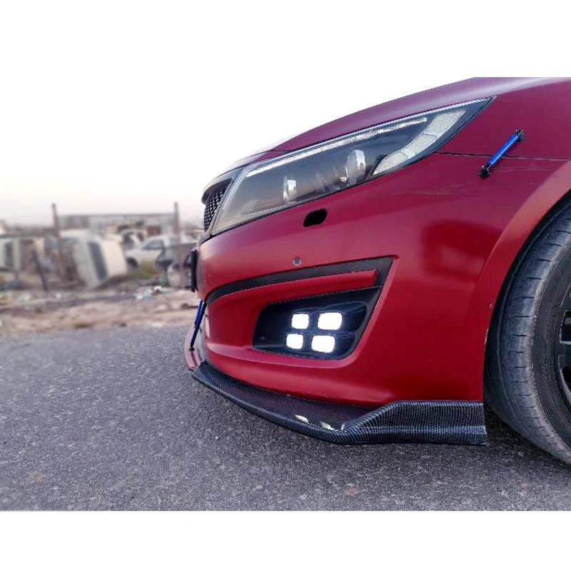 Front Bumper Spoiler for Kia Optima K5 2014 - 2017 Protector Plate Lip Body Kit Carbon Surface Chin Shovel Contrast Color Design - Image 4