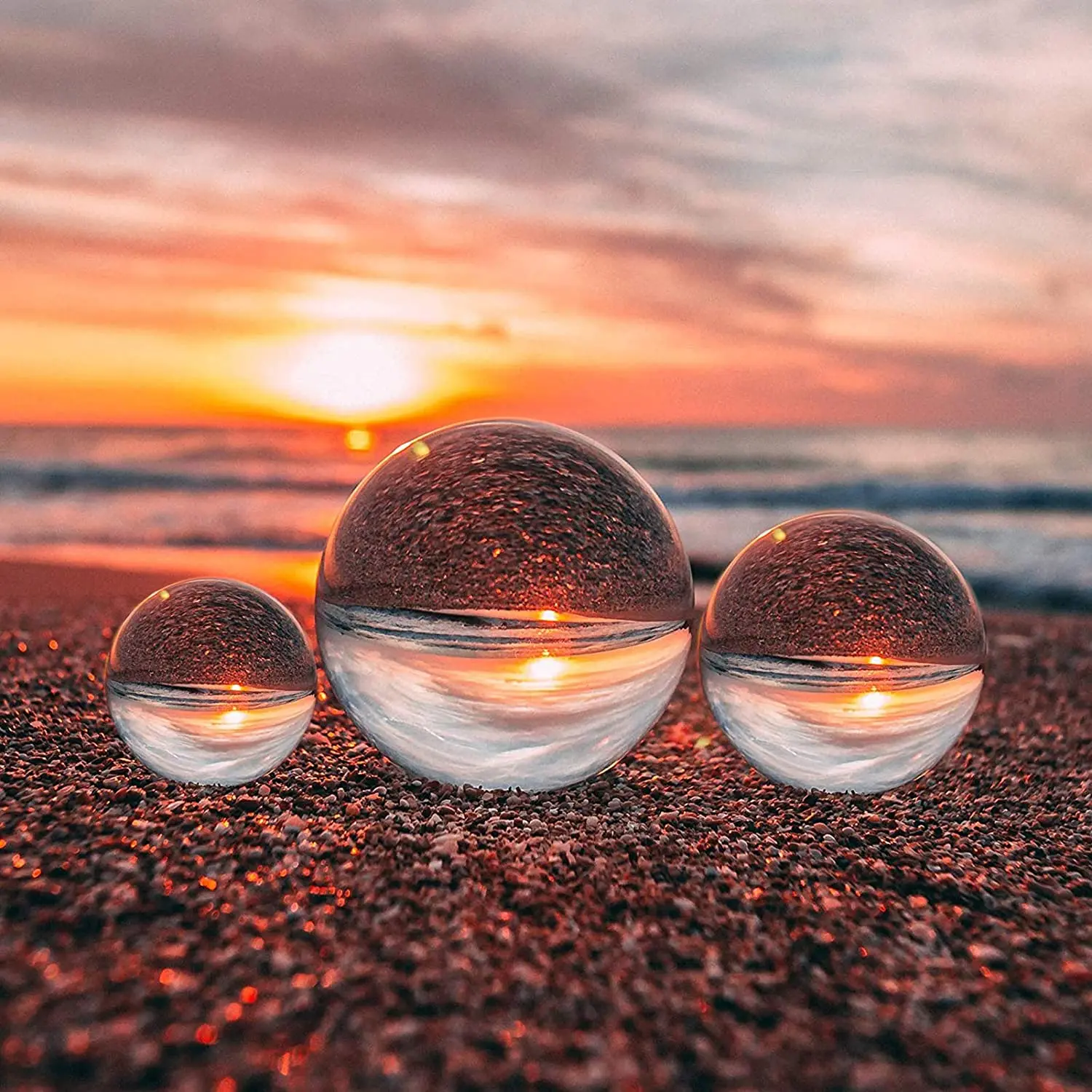 Nguyên Chất Thấu Kính Pha Lê Bóng 60Mm Photopraphy Lensball Cao Cấp Hình Quả Cầu Thủy Tinh Cho Điện Thoại Và Máy Ảnh