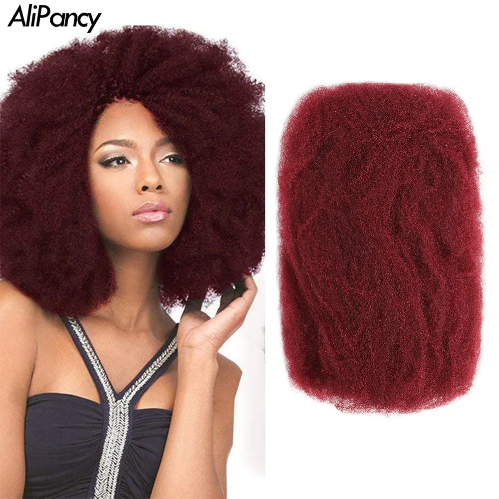 

For Women Synthetic Hair Brazilian Remy Hair Afro Kinky Curly Crochet Braiding Hair Bundle No Weft Deradlock Hair For Kids