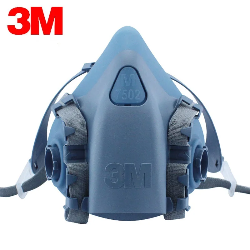 3M 2097 particulate filter P100 with 3M 7502 Gas mask use series respirator Against Painting Spraying Glass Fiber