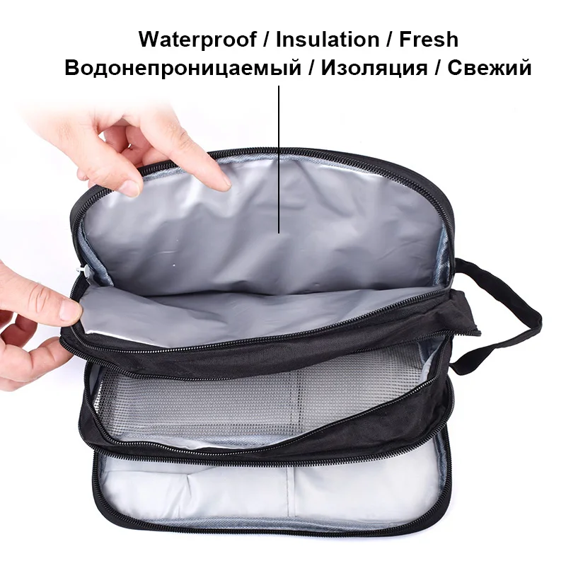 Women Large Daily Toiletry Bag Men Waterproof Business Travel Kit Case for Makeup,Cosmetic,Shaving with Separate Compartments