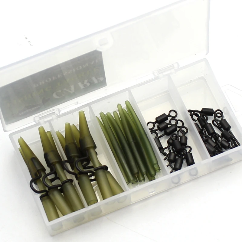 Carp Fishing Accessories Set for Helicopter Rig Chod Heli Buffer Sleeves Quick Change Swivel Line Aligner Multi Clip Kit Tackle