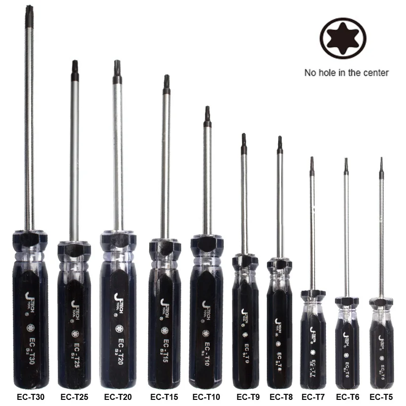 Torx chave de fenda aço cromo vanádio t5 tt8 t9 t10 estrela cabeça chave de fenda telefone portátil tamperproof buraco reparação ferramenta abertura