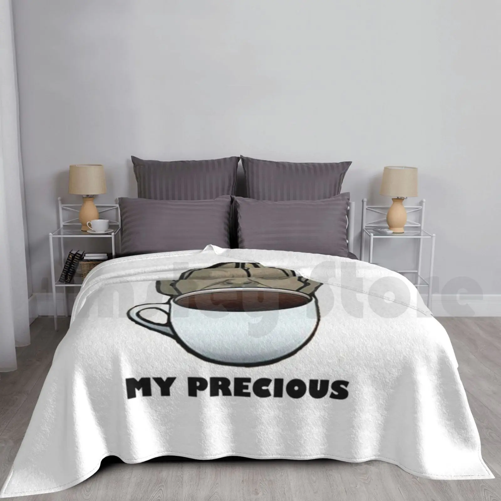 

Coffe Is My Precious Blanket Fashion Custom My Precious Lord Of The Ting Gollum Solomom Coffe