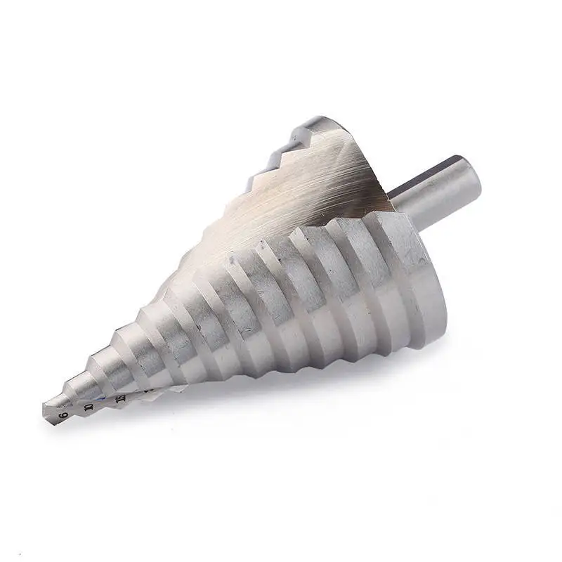 1pc Step Drill Bit  6-60mm Spiral Cone Cutt Tools Metal Drill Bit for Woodworking Wood