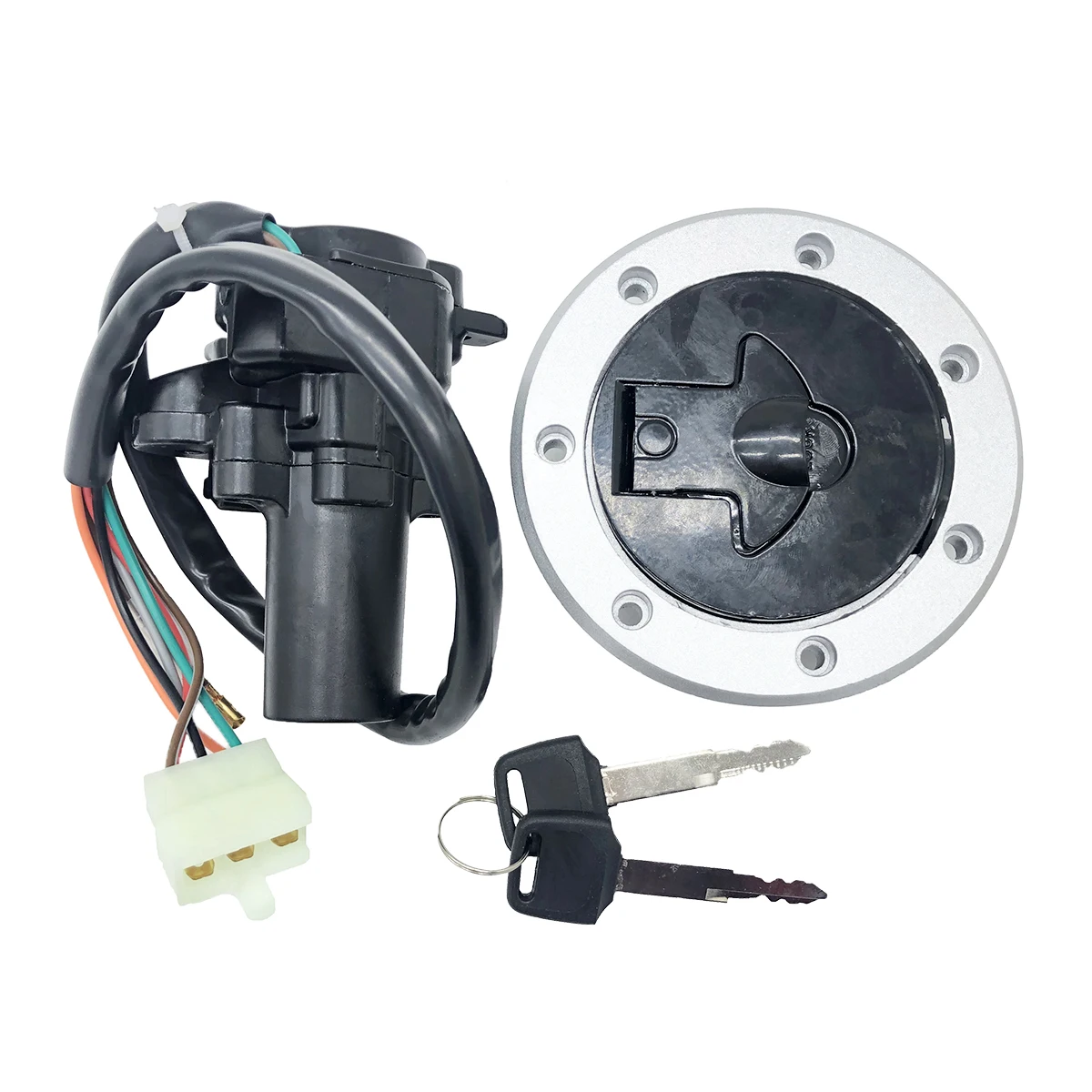 Zündschloss Sperrschlüssel Kraftstofftankdeckel Passend für Kawasaki Ninja 250 ZX6R ZX7R ZX9R ZZR400 ZXR400 ZZR600 ZXR750 – Detail 1