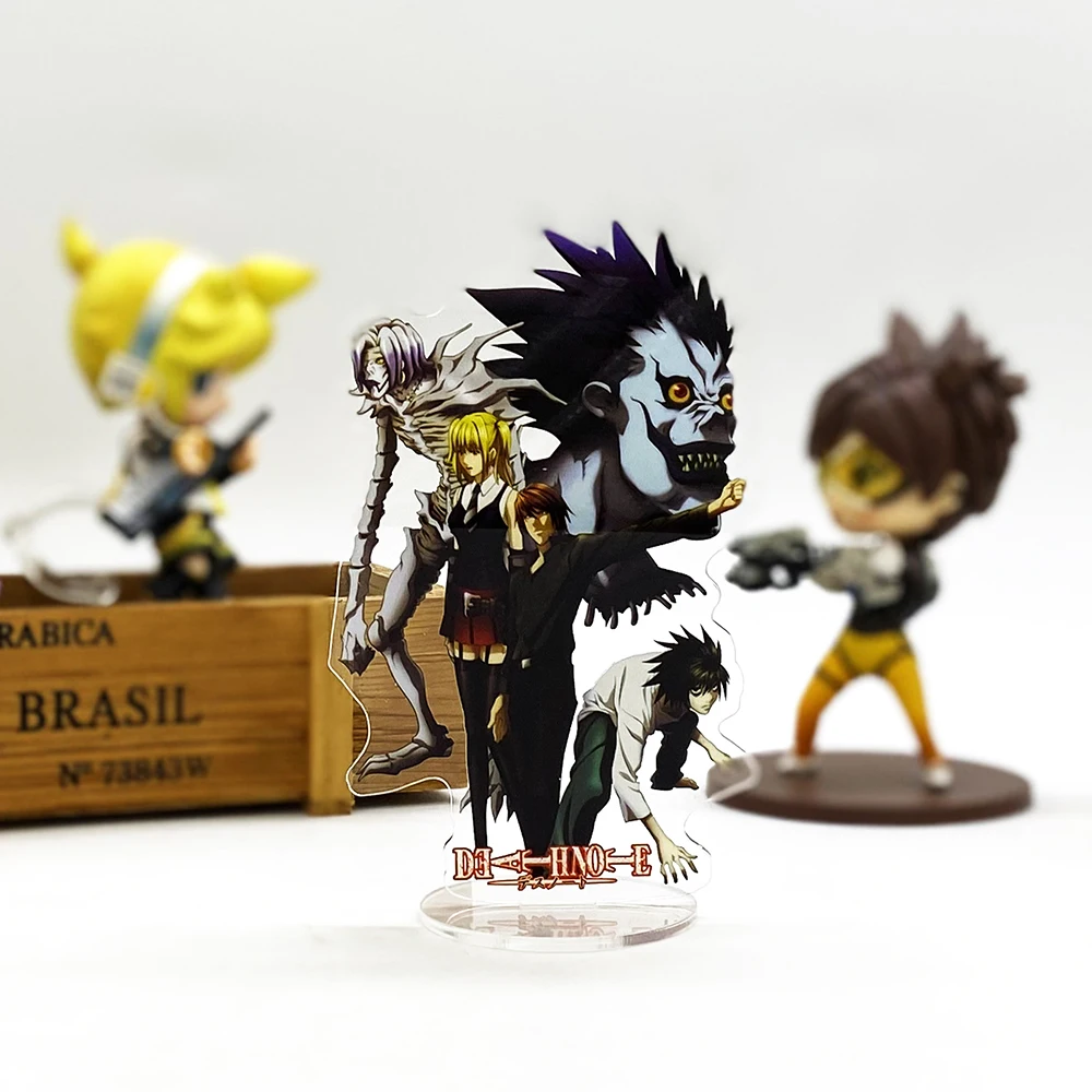 Death note L Yagami Light Ryuuku Misa  anime acrylic standee figurines desk decoration cake topper