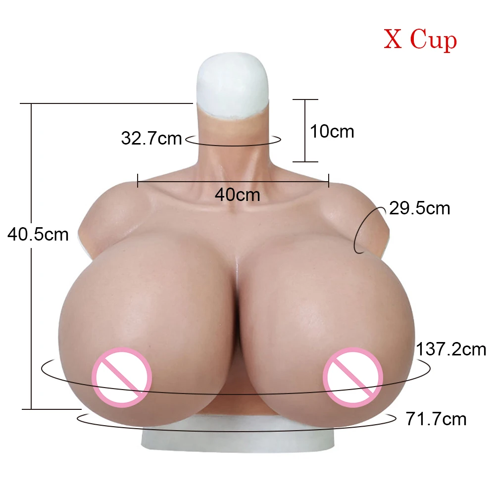 Tgirl X Cup Shemale Big Breast Silicone Breast Forms for Crossdressers Travestismo Drag Queen Sissy Cosplay Fake Chest teardrop