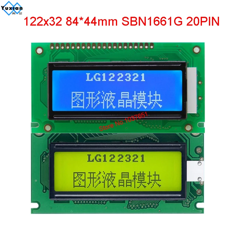 12232 Lcd Display SBN1661G  LG122321  20pin compatible  PG12232L