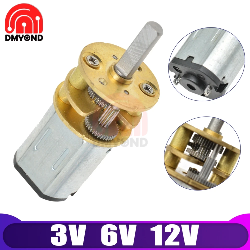 

GA13 N20 DC Gear Motor 3V 6V 12V 300rpm 100RPM Linear Electric Miniatura Motor for Home Appliance Fan Car Hobby Toy RC Car