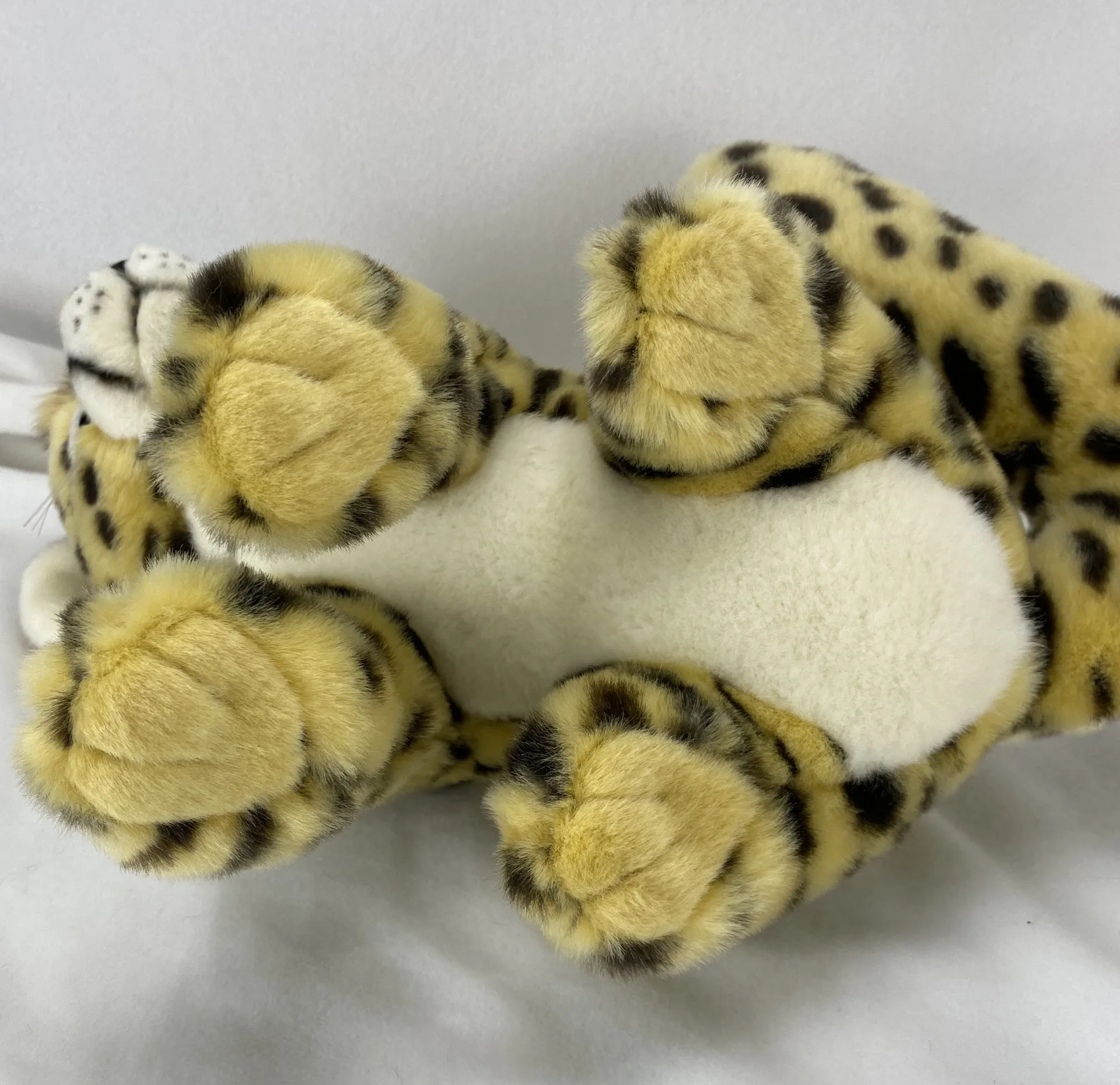 simulation leopard plush toy squatting  leopard about 26cm soft doll kids toy Christmas gift w2862