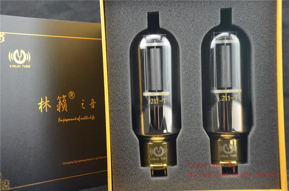 Linlai Treasure 211-T Vacuum Tube High Fidenlity Audio Tube Amplifier Replace PSVANE/SHUGUANG 211VALVE