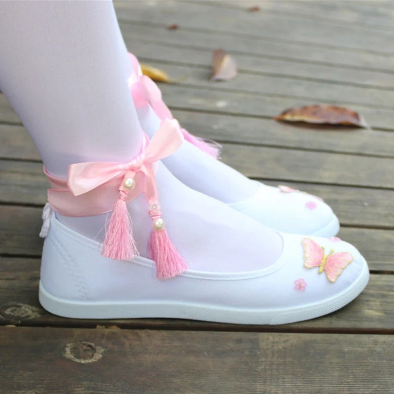 Canvas Hanfu Shoes Modern Cosplay Dance Women scarpe da ballo tradizionali cinesi da donna per le donne Ancient Dynasty Stage Party