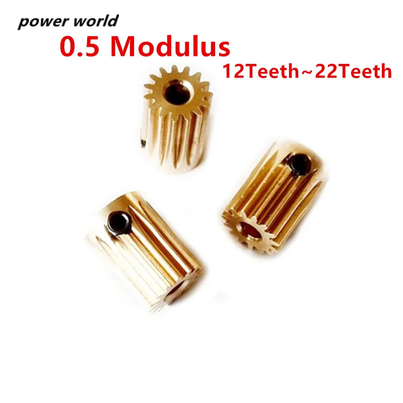 

0.5 Modulus 12T-20T Copper Gear Small Modulus Gears Toy Motor Motor Model Diy Accessories Copper Gear Half Teeth