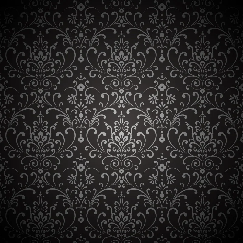 Laeacco Dark Vintage Damask Flower  Wallpaper Party Pattern Portrait Photo Backgrounds Photography Backdrops For Photo Studio