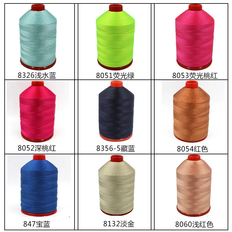 210D/12 Polyester-Nähgarn für Nähmaschine, Leder, Zelt, Jeans, Denim-Strickzubehör, Verkleidung 0,8 mm – Detail 8