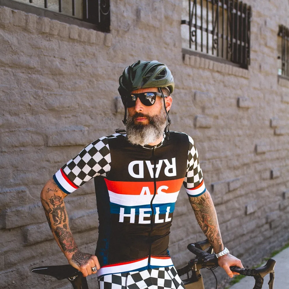 Amor a dor dos homens manga curta camisa de ciclismo mtb camisa secagem rápida respirável verão triathlon topo maillot ciclismo hombre