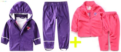 Children's windproof and rainproof suits. Boys and girls ski suits. One detachable suit is equal to two sets