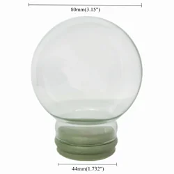 80mm DIY Water Snow Ball Accessories Christmas Snow Globes decoration ornament