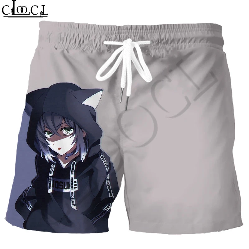 CLOOCL Kimetsu No Yaiba Anime Demon Slayer 3D Printed Men and Women Korean Version Loose Japanese Classic Hong Kong Style Shorts