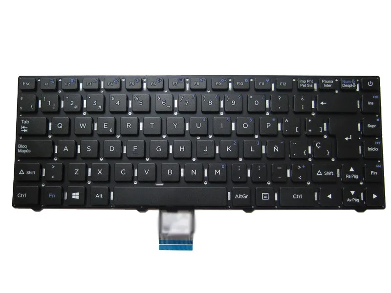 

Laptop Keyboard For Shuttle MP-11J78E0-F51U 82R-14A040-4090 11J7F51UE0L-A SP Spanish SP Without Frame Black