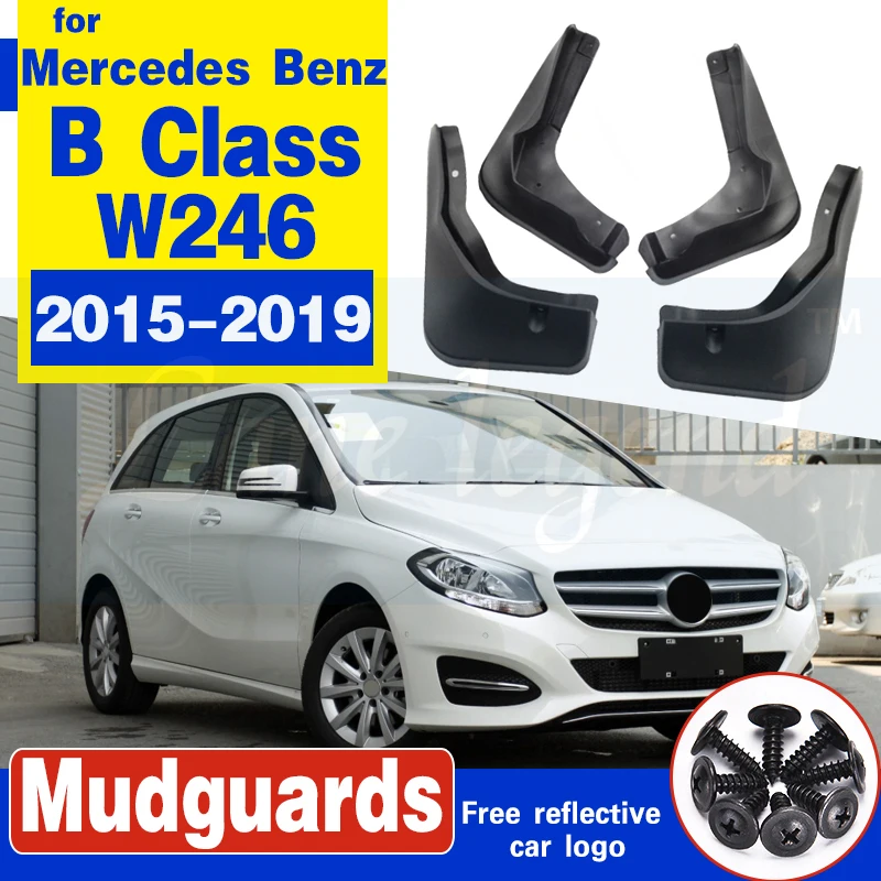 

For Mercedes Benz B-class W246 2015-2019 Fender Mudguards splash guard mud flap mud splash car Soft plastic Accessories