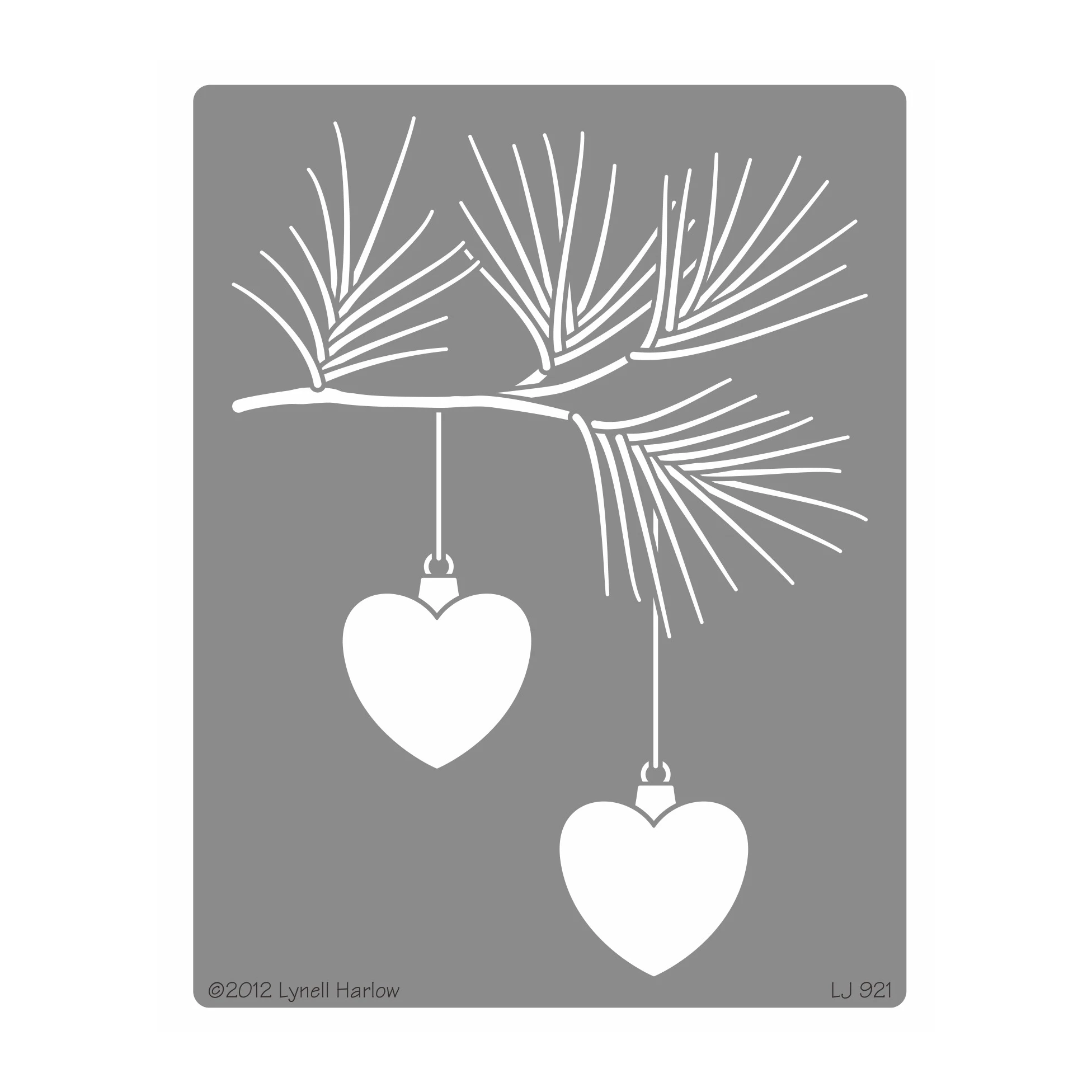 

Embossing Dreamweaver Stencils LJ 921 Heart Ornaments