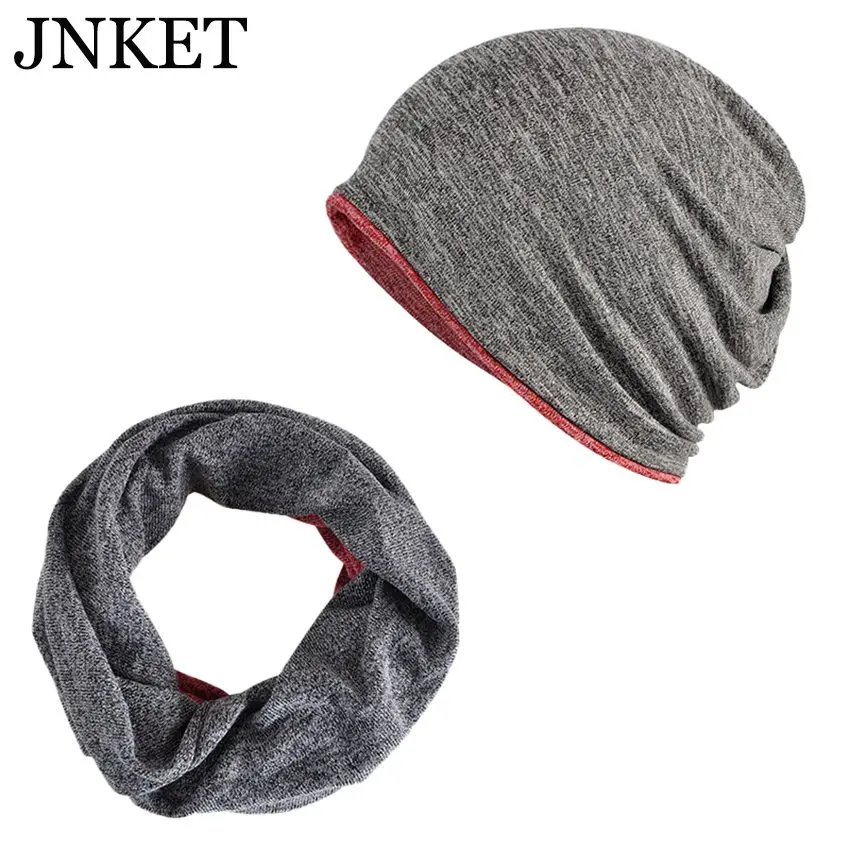 JNKET Autumn Winter Unisex Neckerchief Brimless Hat Baggy Beanie Skull Cap Casual Outdoor Sports Ski Cap