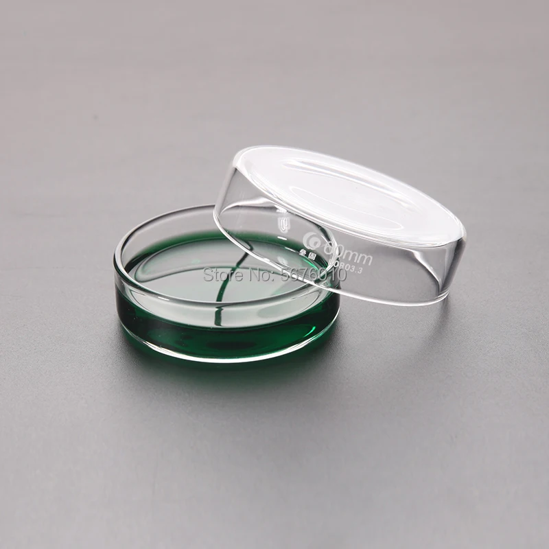 5pcs DIA 75mm Borosilicate glass Petri culture dish Used for the culture of bacteria, cells and lactic acid bacteria in lab